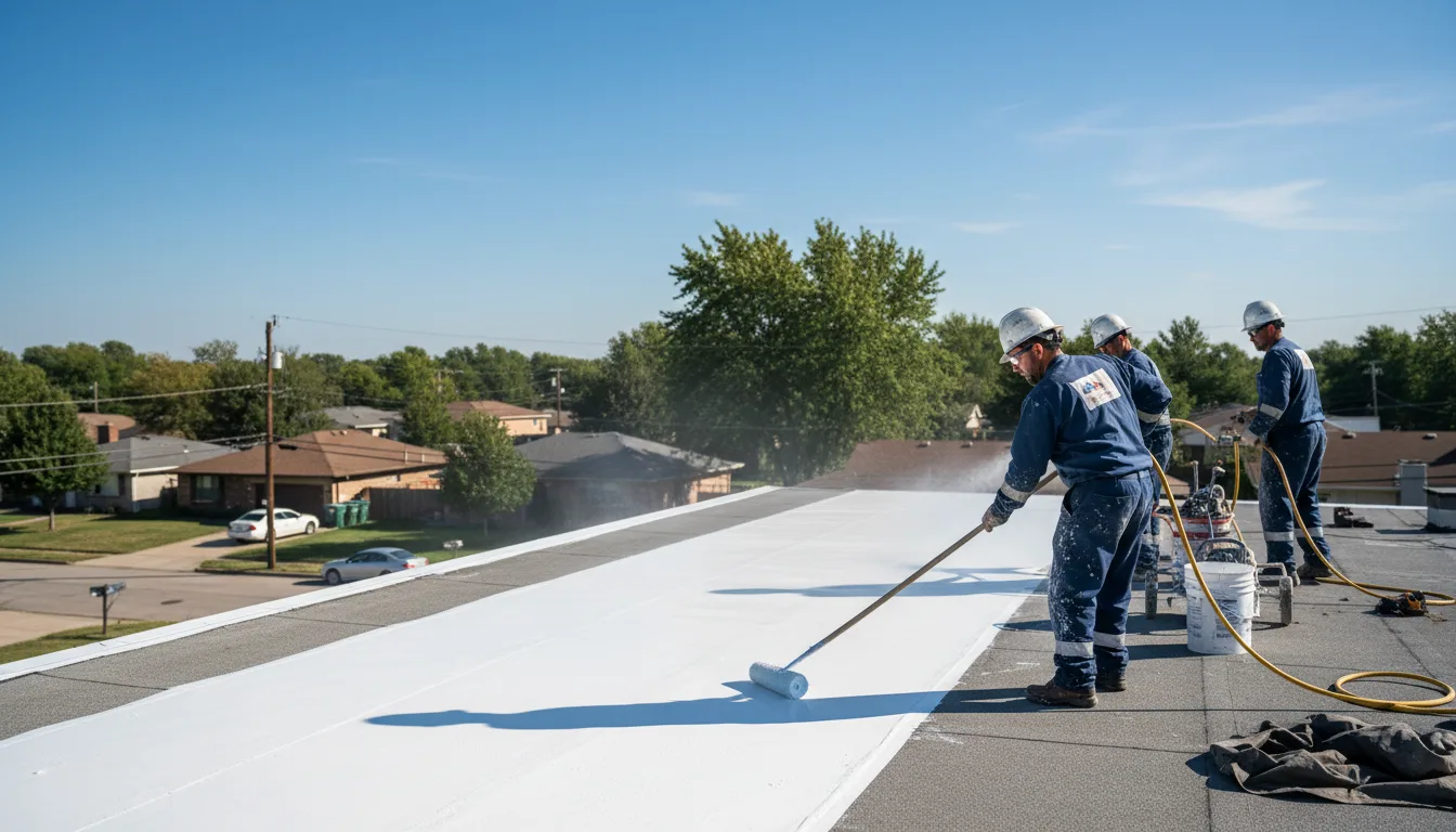 Commercial roof coating in Meridianville, AL near me